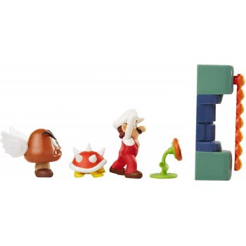 JAKKS PACIFIC Σετ Διόραμα Με 5 Φιγούρες Super Mario Lava Castle (Super Mario) 400154 192995400153