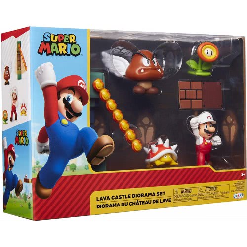 JAKKS PACIFIC Σετ Διόραμα Με 5 Φιγούρες Super Mario Lava Castle (Super Mario) 400154 192995400153
