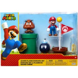 JAKKS PACIFIC Σετ Διόραμα Με 5 Φιγούρες Super Mario Acorn Plains 2 (Super Mario) 85987-4L 039897859873