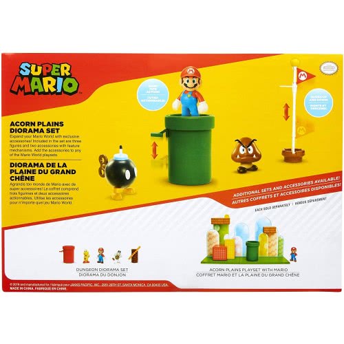JAKKS PACIFIC Σετ Διόραμα Με 5 Φιγούρες Super Mario Acorn Plains 2 (Super Mario) 85987-4L 039897859873