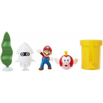JAKKS PACIFIC Nintendo Super Mario Underwater Figure Diorama Play Set 400164 192995400160