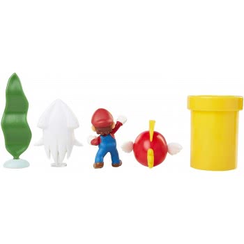 JAKKS PACIFIC Nintendo Super Mario Underwater Figure Diorama Play Set 400164 192995400160