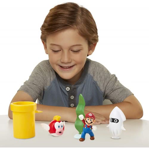 JAKKS PACIFIC Nintendo Super Mario Underwater Figure Diorama Play Set 400164 192995400160
