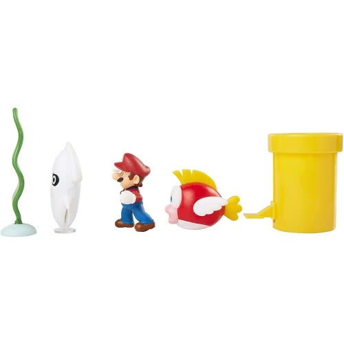JAKKS PACIFIC Nintendo Super Mario Underwater Figure Diorama Play Set 400164 192995400160