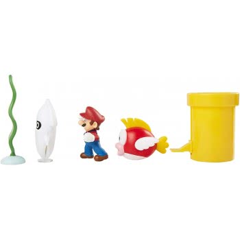 JAKKS PACIFIC Nintendo Super Mario Underwater Figure Diorama Play Set 400164 192995400160