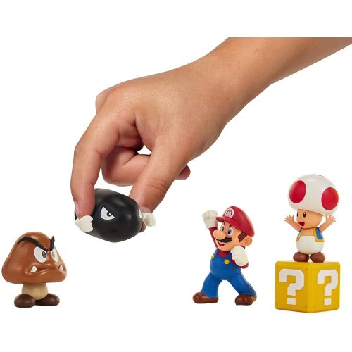 JAKKS PACIFIC Σετ Διόραμα Με 5 Φιγούρες Super Mario Acorn Plains (Super Mario) 64510 039897645100