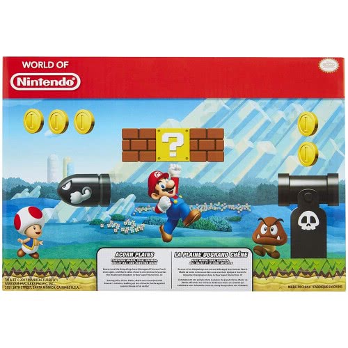 JAKKS PACIFIC Super Mario Nitendo Acorn Plains Figure Multipack Diorama Set 64510 039897645100