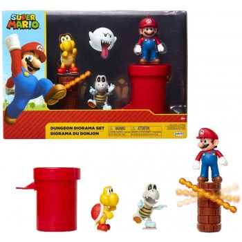 JAKKS PACIFIC Super Mario Nitendo Dungeon Figure Multipack Diorama Set With Accessories 85989 039897859897