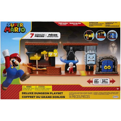 JAKKS PACIFIC Super Mario Dungeon Deluxe Play Set 85993 039897859934