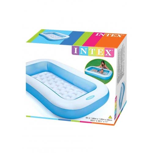 INTEX Pool Rectangular Baby Pool 166X100x28cm 57403 6941057454030