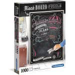 Clementoni Black Board Puzzle-Never Stop Exploring-1000 Pieces, Multicoloured, 39478 1260-39478 8005125394784