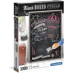 Clementoni Black Board Puzzle-Never Stop Exploring-1000 Pieces, Multicoloured, 39478 1260-39478 8005125394784