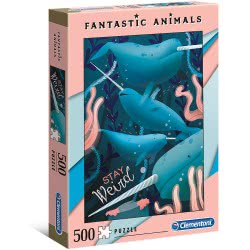 Clementoni Puzzle Fantastic Animals Narwhal 500 Pcs 1260-35070 8005125350704
