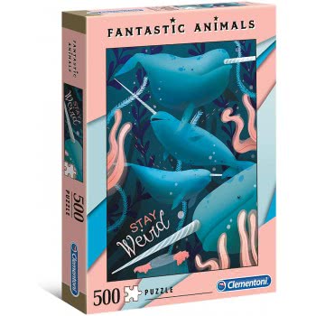 Clementoni Puzzle Fantastic Animals Narwhal 500 Pcs 1260-35070 8005125350704