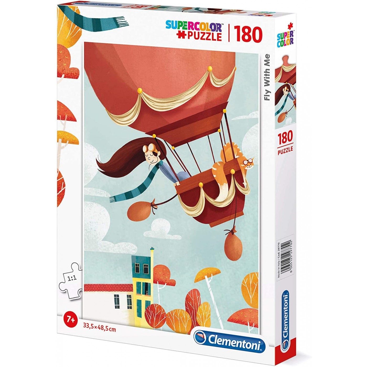 Clementoni Kids Puzzle Super Color Fly With Me 180 Pcs 1210-29770 ...