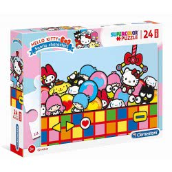 Clementoni Kids Puzzle Maxi Super Color Hello Kitty 24 Pcs 1200-24202 8005125242023