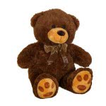 Christakopoulos Plush Bear With Bow 50Cm In 2 Colors 1Pcs B1135 5212007564392