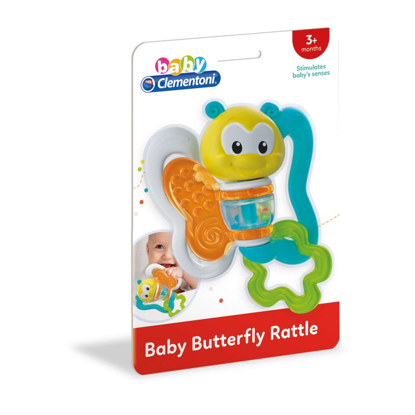 Butterfly Rattle Clementoni RATTLE BUTTERFLY 1000-17159 | Toys-shop.gr
