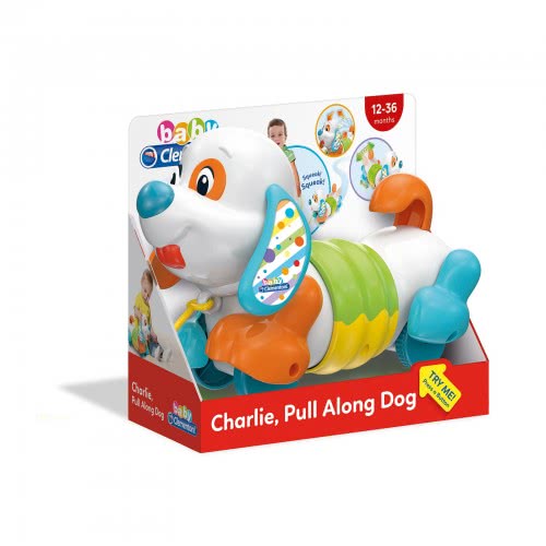 Clementoni Baby Baby Toddler Toy Charlie Pull Along Dog For 12-36 Months 1000-17262 8005125172627