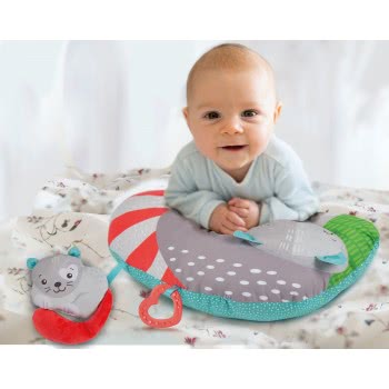 Clementoni Baby For You Newborn Baby Tummy Time Pillow Kitty Cat For 0+ Months 1000-17278 8005125172788