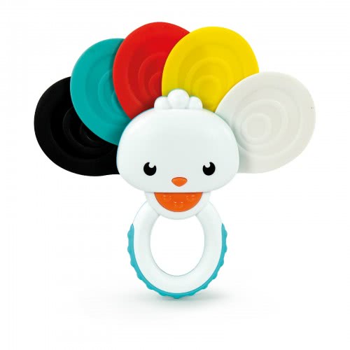 Clementoni Baby Baby Rattle Rainbow Peacock For 3+ Months 1000-17325 8005125173259