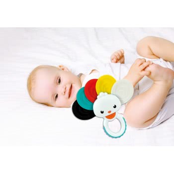 Clementoni Baby Baby Rattle Rainbow Peacock For 3+ Months 1000-17325 8005125173259