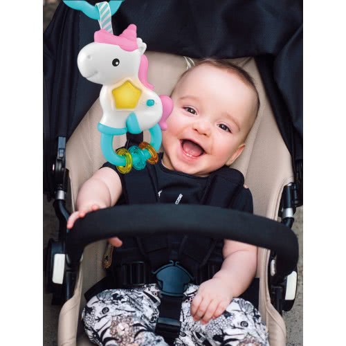 Clementoni Baby Baby Rattle Magic Unicorn Light And Melodies For 3+ Months 1000-17333 8005125173334