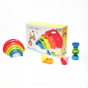 Lalaboom Rainbow & Eductional Beads 13 Pcs For 18-48 Months 1000-86153 4897067861530
