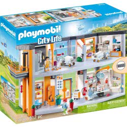 Playmobil Large Furnished Hospital With Lift 70190 4008789701909
