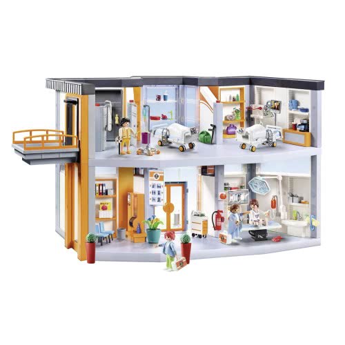 Playmobil Large Furnished Hospital With Lift 70190 4008789701909
