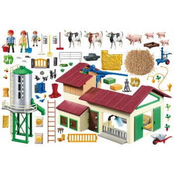 Playmobil Μεγάλη Φάρμα Με Ζώα Και Σιλό 70132 4008789701329