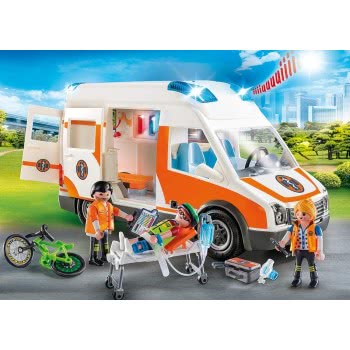Playmobil Hospital Ambulance With Lights And Sound 70049 4008789700490