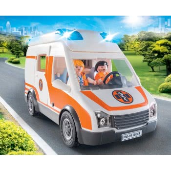 Playmobil Hospital Ambulance With Lights And Sound 70049 4008789700490