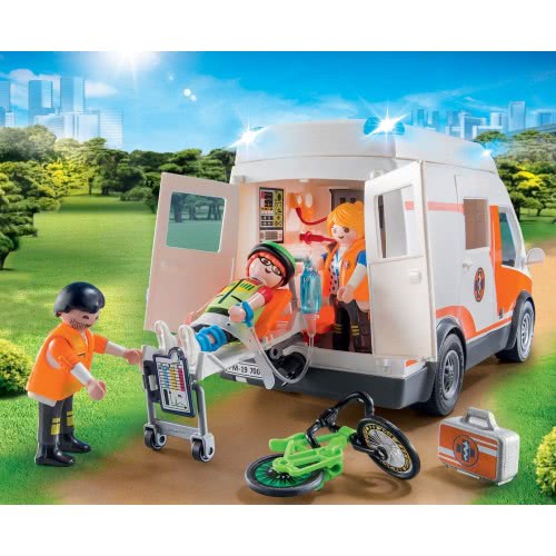 Playmobil Hospital Ambulance With Lights And Sound 70049 4008789700490
