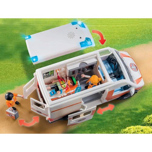 Playmobil Hospital Ambulance With Lights And Sound 70049 4008789700490