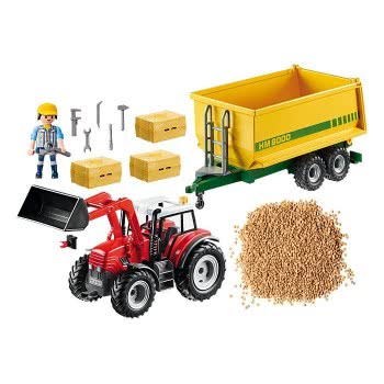 Playmobil Μεγάλο Τρακτέρ Με Ρυμούλκα Τροφοδοσίας 70131 4008789701312