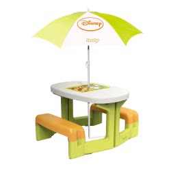 Smoby Winnie The Pooh Picnic Table And Parasol 310272 3032163102724