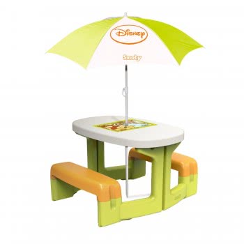 Smoby Winnie The Pooh Picnic Table And Parasol 310272 3032163102724