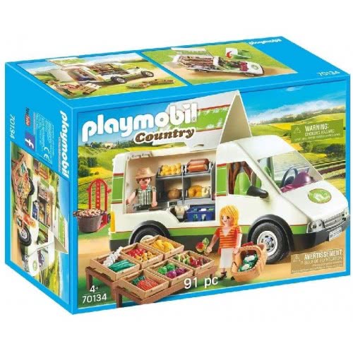 Playmobil Toy Mobile Farmers Market Van 70134 4008789701343