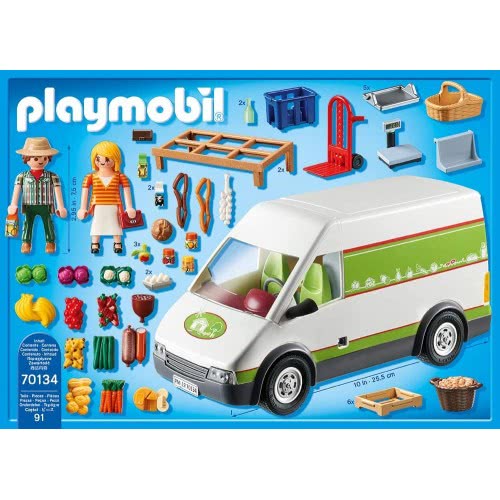 Playmobil Toy Mobile Farmers Market Van 70134 4008789701343