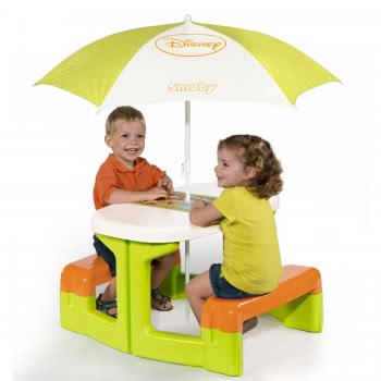 Smoby Winnie The Pooh Picnic Table And Parasol 310272 3032163102724