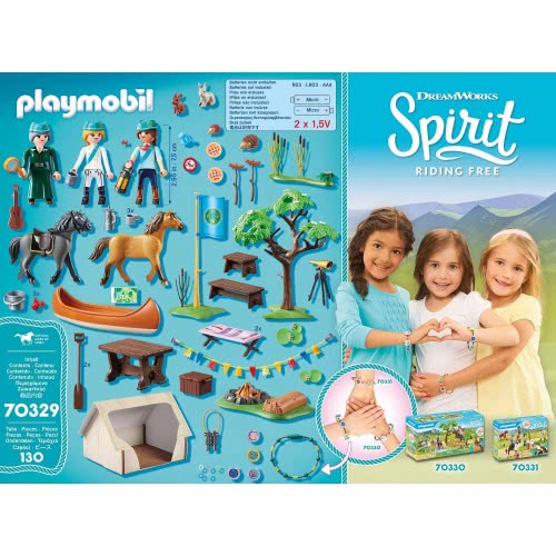 Playmobil Dreamworks Spirit Riding Free Καλοκαιρινή Κατασκήνωση 70329 4008789703293