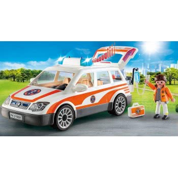 Playmobil Hospital Emergency Car With Lights And Sound 70050 4008789700506