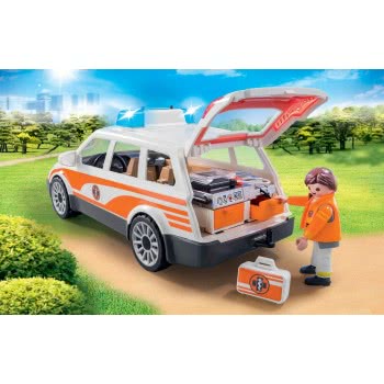 Playmobil Hospital Emergency Car With Lights And Sound 70050 4008789700506