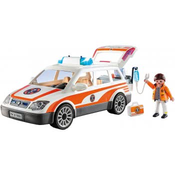 Playmobil Hospital Emergency Car With Lights And Sound 70050 4008789700506