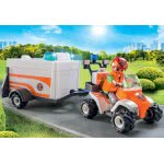 Playmobil Hospital Emergency Quad And Trailer With Lights And Sound 70053 4008789700537