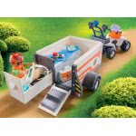 Playmobil Hospital Emergency Quad And Trailer With Lights And Sound 70053 4008789700537
