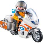 Playmobil Hospital Emergency Motorbike With Flashing Light 70051 4008789700513