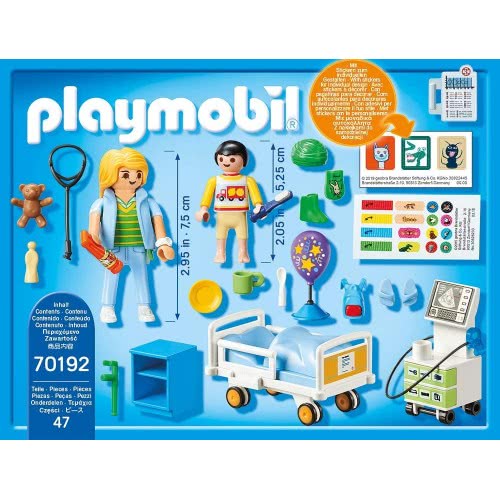 Playmobil Παιδικό Δωμάτιο Νοσηλείας 70192 4008789701923