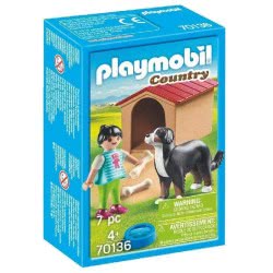 Playmobil Farm Dog With Kennel 70136 4008789701367